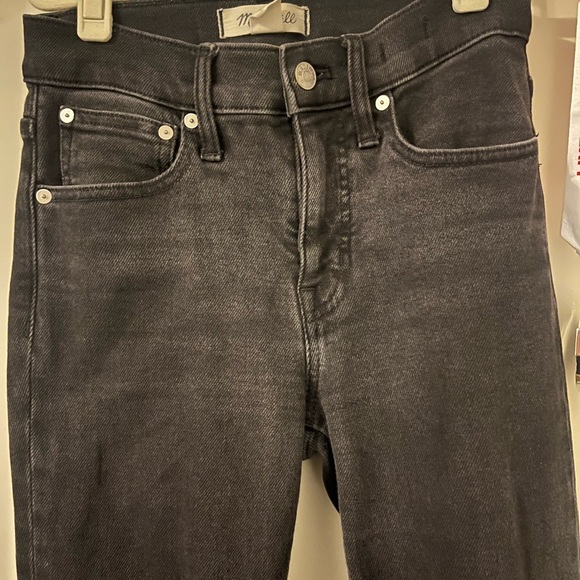 Size 25 Madewell Cali Demi Boot flare black jeans - Picture 2 of 3